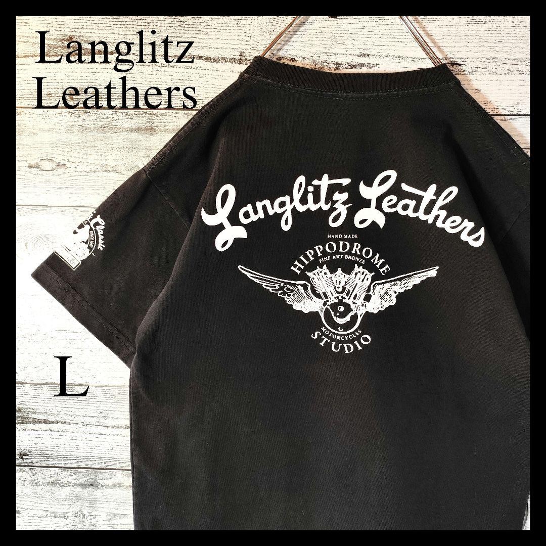 Langlitz Leathers Black T-Shirt L Hippodrome Studio Logo | eBay Langlitz Leathers Black T-Shirt L Hippodrome Studio Logo | eBay