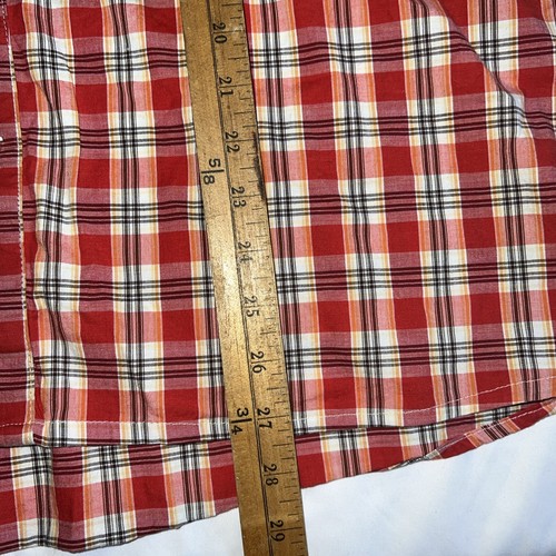 Casino Wear Mens Multicolor Plaid Short Sleeve Button-Down Shirt Los Angeles - Imagen 7 de 9
