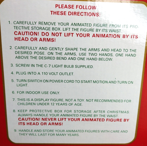 Vintage 24" Christmas Animatronic Santa's Best Mrs Claus Figure Moves/Lights Up - Picture 9 of 10