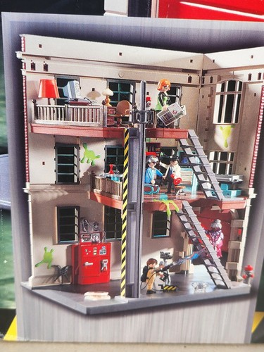 Figures PLAYMOBIL-Germany N.9221 GHOSTBUSTERS HEADQUARTER WITH FIGURES mint/box! - Picture 2 of 15
