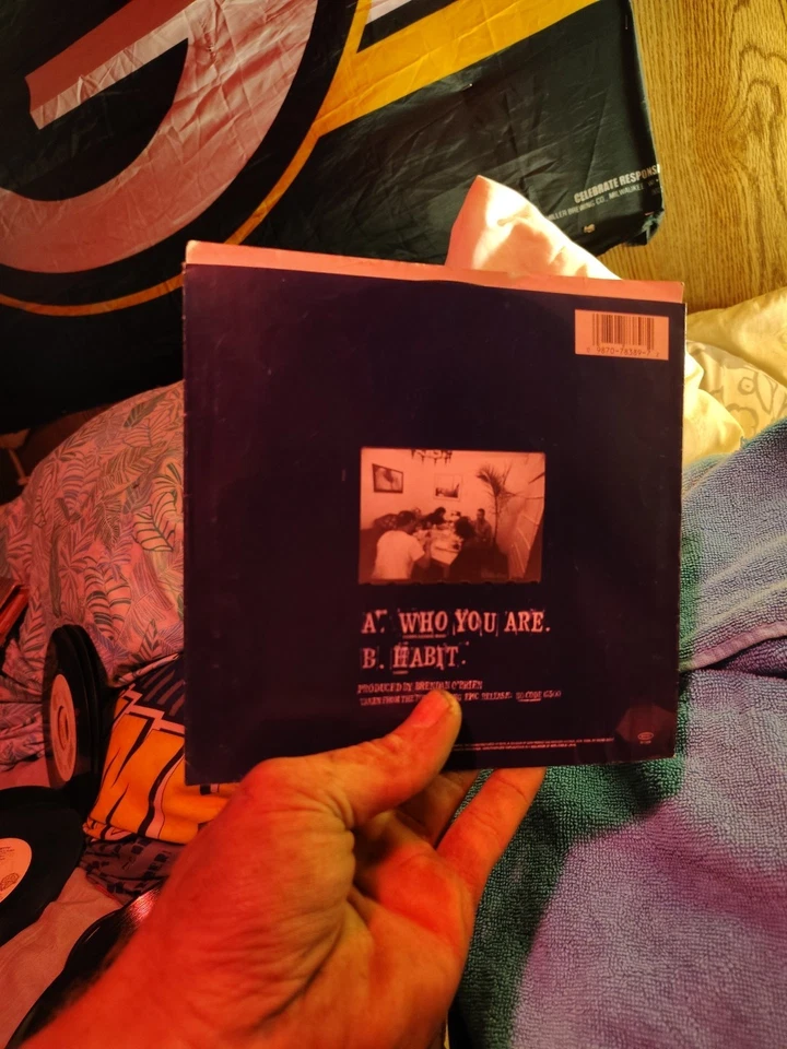 Pearl Jam Who You Are/Habit [Eddie Vedder] 7" 45 RPM 1996 Epic Records EX - Image 4 of 4