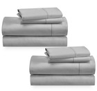 2-Pack Full Size Sheet Sets 400 Thread Count 100% Cotton Sateen - Extra Soft,...