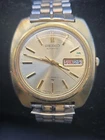 Vintage Seiko 38mm Champagne Day Date Dial Mens Watch 7006-7007