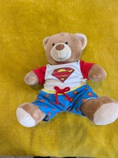 Build A Bear Plush With Superman Shirt And Pants On
