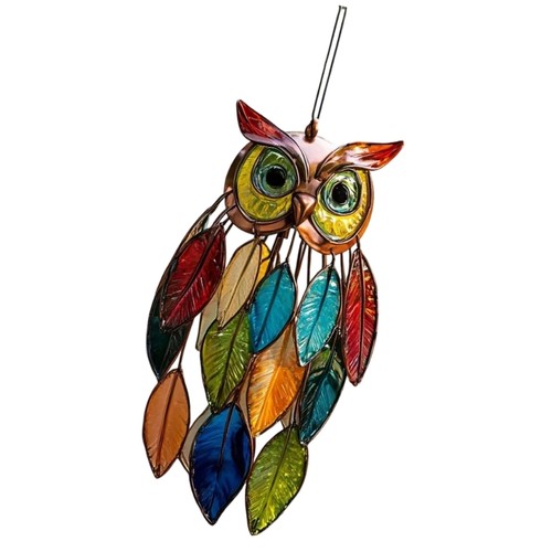 Creative Owls Shape Window Hanging Charm Acrylic Home Accent 20cm Tall - Picture 7 of 14