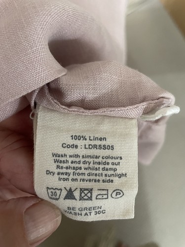 Toast Linen Pale Pink Shirt Dress - Medium - Picture 5 of 12