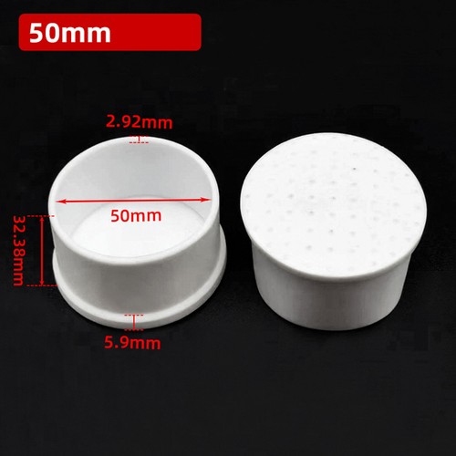 PVC Rubber Chair Table Feet Furniture End Cover Caps Pipe Blanking Cover White - Picture 24 of 40