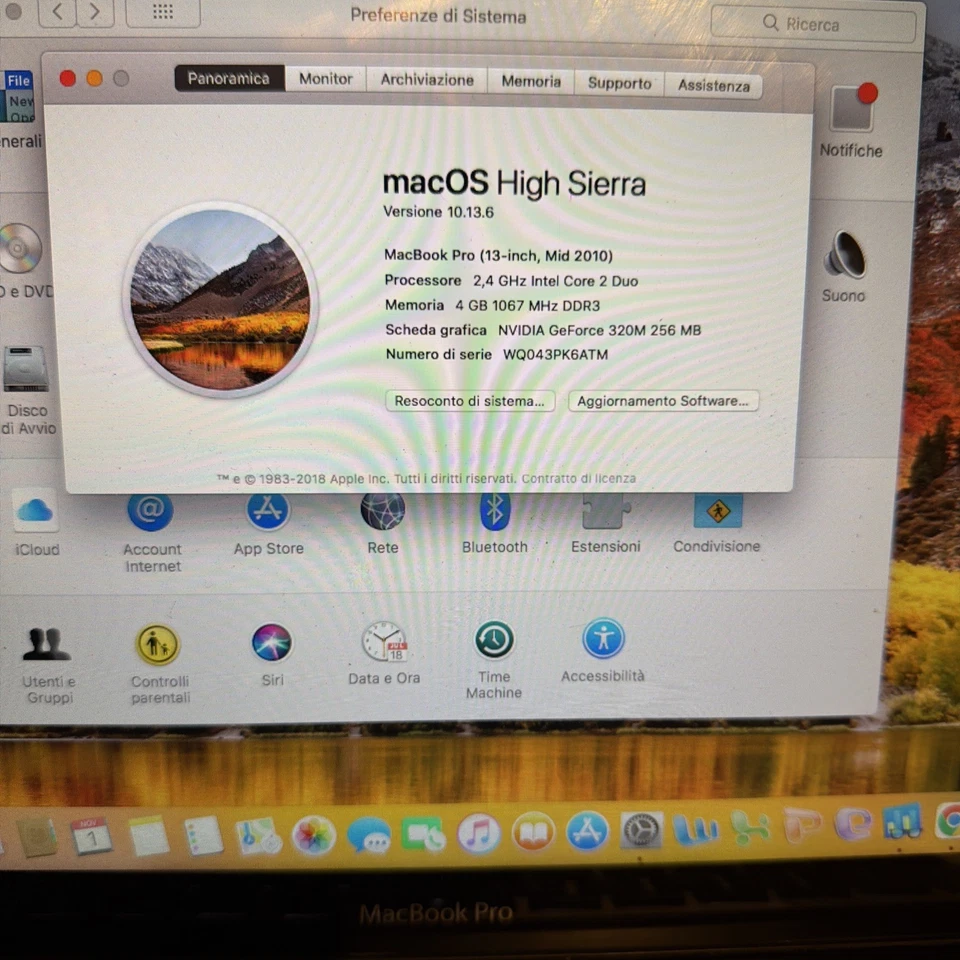 Apple MacBook Pro 13" Mid 2010 4GB RAM, SSD 128GB + Scatola+USB 2Tera - Immagine 2 di 4
