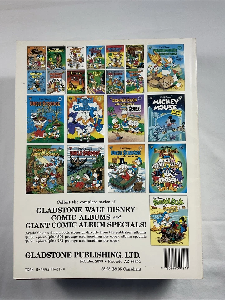 Álbum de cómics Gladstone Mickey Mouse Pato Donald años 90 color lote sellado Foto 3 de 4