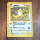New ListingPokemon TCG Base Set Raichu 14/102 Holo Rare English Unlimited 80 HP 1999