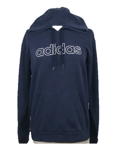 Adidas Hoodie Adult Medium Sweatshirt Pouch Pocket Fleece Comfy Cozy Oversized - Picture 2 of 6