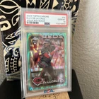 2024 Topps Chrome Elly De La Cruz Aqua RayWave Refractor RC /199 #44 Reds PSA 10