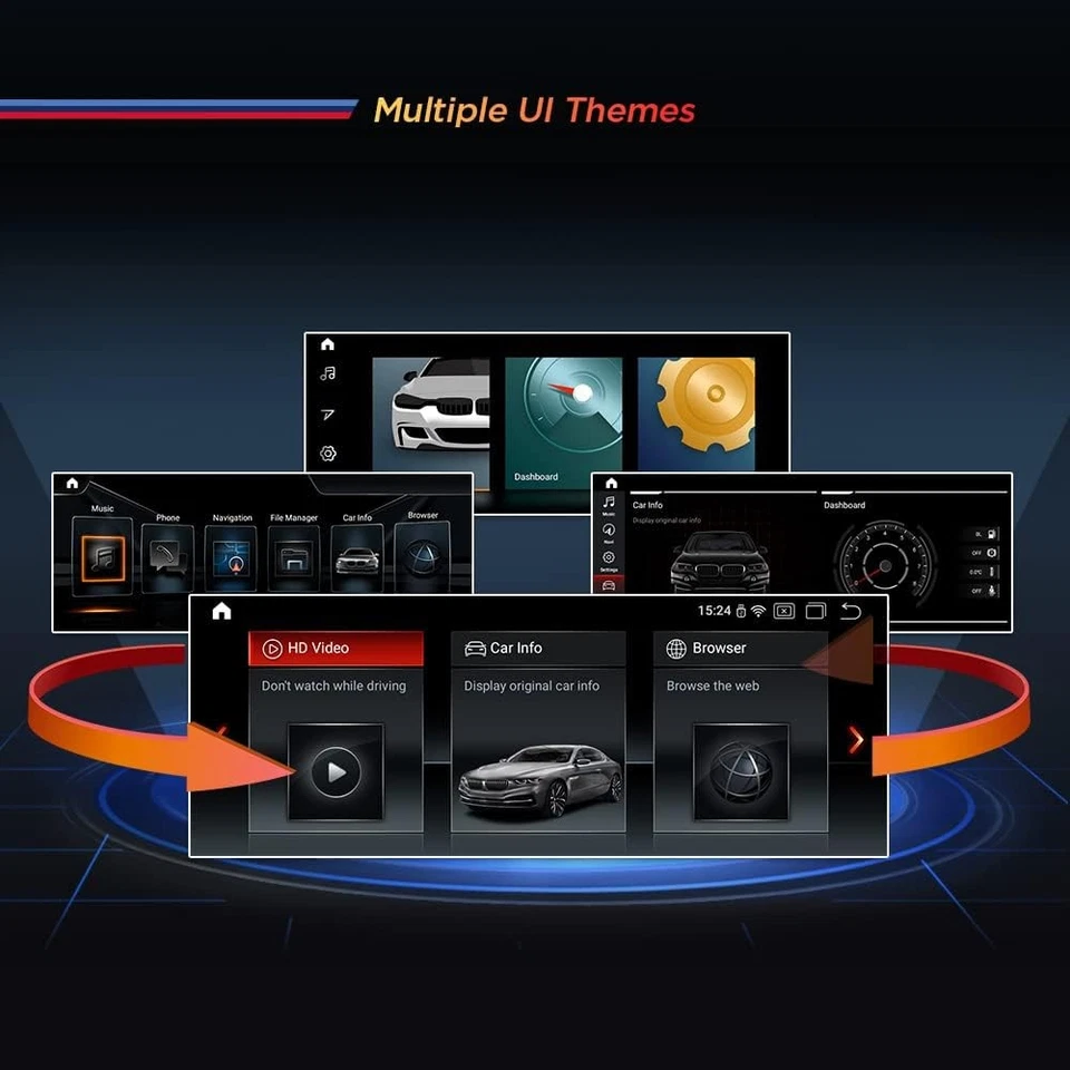 Android 12 Autoradio Stereo CarPlay DAB+ für BMW E60 E61 E63 E64 E90 E91 E92 E93 - Bild 3 von 4