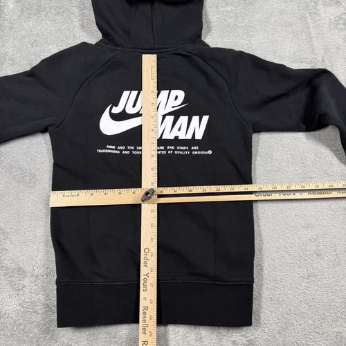 Nike x Air Jordan Jumpman Pullover Hoodie Youth Small Black - Picture 8 of 10