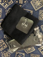 WHITEBOARD cleaning cloth  9" PACK of 2 with adhesive hook BLACK NEW