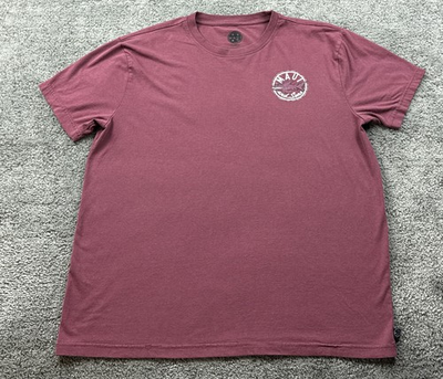 #ad Maui And Sons Shirt Mens XL Red Shark Logo Graphic Tee Tagless Surf Beach $13.99