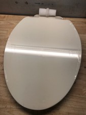Kohler 26801-96 ReadyLatch Quiet-Close Elongated Toilet Seat, Biscuit