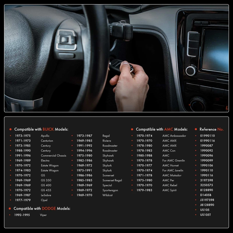 Ignition Switch for GMC C15 C1500 C25 C25 Suburban C2500 K25 C35/C3500 Pickup - Image 2 of 4