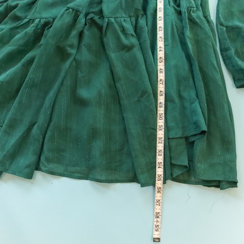 NUEVO Vestido Showpo Edelyn Verde Esmeralda Manga Larga Midi Recortado Talla US 10 - Imagen 8 de 10