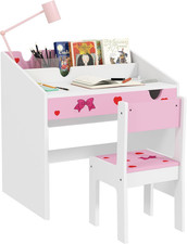 Set Di Scrivania E Sedia per Bambini +3 Anni Scrivania per Bambini Con Cassetto 