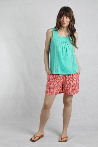 Weird Fish Chelle Organic Cotton Jersey Square Neck Vest - Picture 4 of 8