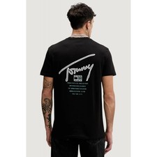 Image of Tommy Jeans | DM22320 Regular Script Sign Back Logo Print Half Sleeve T-Shirt