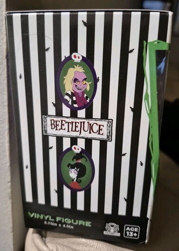 Neu versiegelt Culturefly Cartoon Beetlejuice 4,5 Zoll groß Vinyl Figur Film Spielzeug - Bild 3 von 3