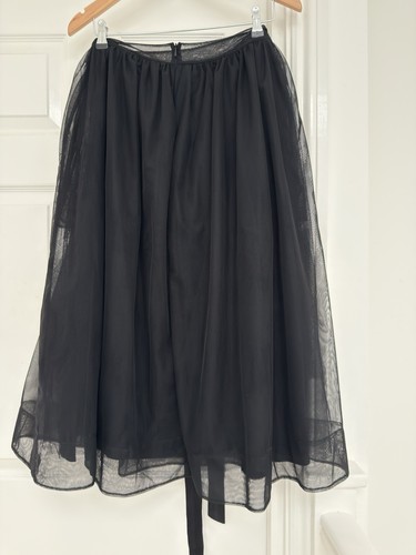 Simone Rocha Black Tulle Net MIDI Skirt Size Uk 10-12 - Picture 7 of 15