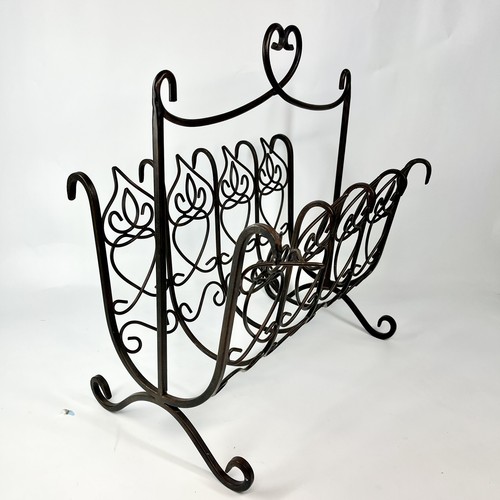 Southern Living DAVISTOWN Estante para revistas Porta toallas Metal bronceado REVISTA Estante - Imagen 1 de 8