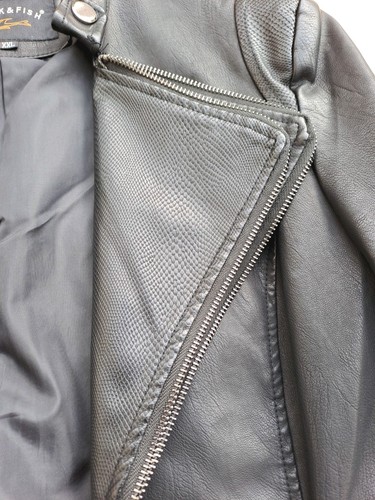 Damen Kunstlederjacke Schwarz Größe XXL Bikerjacke Motorradjacke - Bild 3 von 10