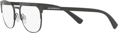 Emporio Armani Men's EA1059 Oval Sunglasses, Matte Black/Demo Lens, 53 mm - Picture 3 of 7