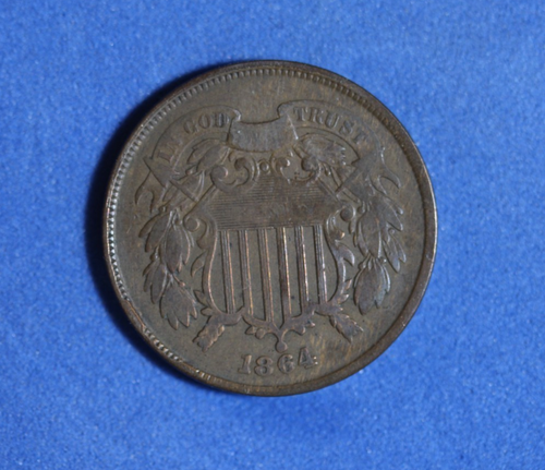 1864- 2 Cent Piece #P32333 - Picture 2 of 2