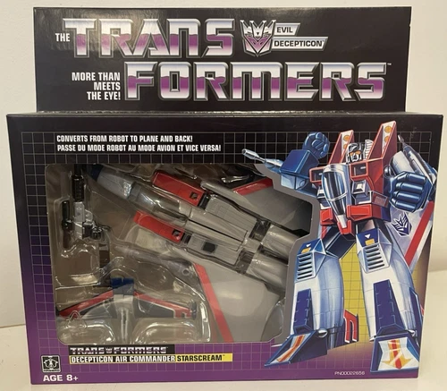 Hasbro Transformers 2017 Vintage G1 Exclusive Starscream Reissue Figure NIB