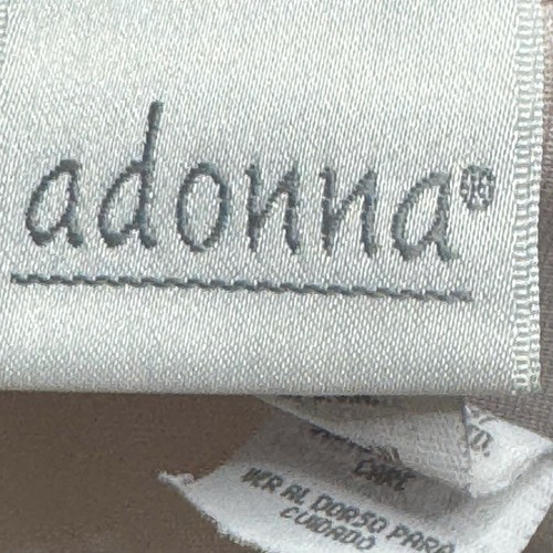 Vintage Adonna Women's Pajama Set Size L Light Pink Soft Satin Cozy Sleep Nylon - Picture 7 of 14