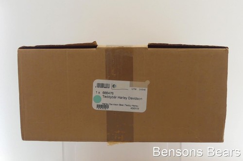 Orso Steiff 2002 Harley Davidson anniversario in pelle nera 40 cm Ean 666476 - Foto 21 di 21