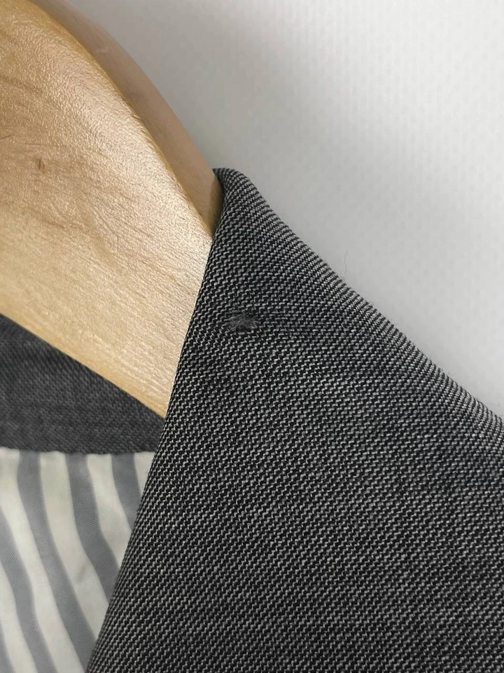 Thom Browne gray wool coat jacket hand made in New York size 0 - Image 4 of 4