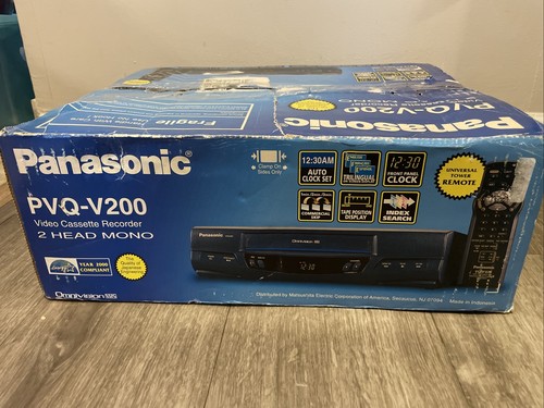 !!Nuevo!! Panasonic PVQ-V200 VHS VCR Reproductor Grabador Omnivision - Imagen 6 de 8