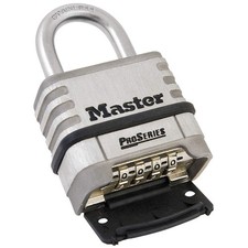 MASTER LOCK 1174 Combination Padlock,1 7/8in,Rectgle,Slvr 5JKW7