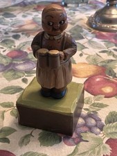 vintage bar ware carving bartender cork screw music box