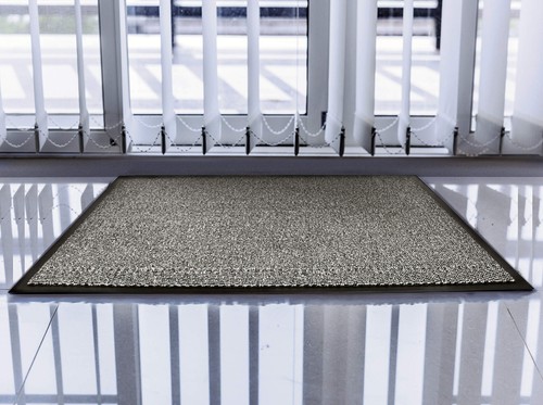 Indoor Mat 31"X47"Non-Slip Vinyl Backed Entry Rug Doormat Gray Absorbent Dirt - Picture 7 of 7