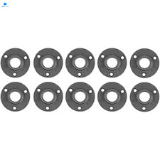 10 Pack 1/2 inches Malleable Cast Iron Pipe Flange, inches, Black 
