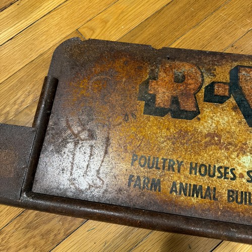 Vintage R-V-LITE Allzweck Fenster Material doppelseitiges Werbeschild - Bild 7 von 15