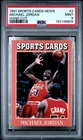 152148809 Michael Jordan 1991 Sports Cards News #2 PSA 9