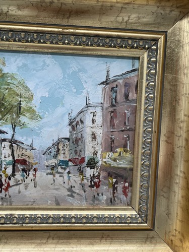 ÖLGEMÄLDE | ÖL/HOLZ | STRAẞENSZENE IMPRESSIONISTISCH - UNSIGNIERT - P. - Bild 5 von 21