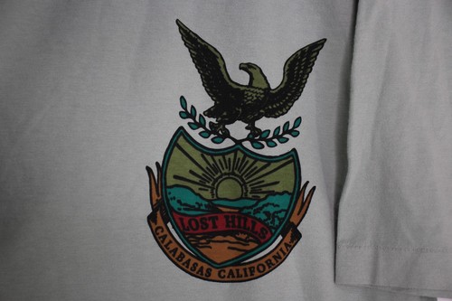 Calabasas Mens XL Oversized Kanye Yeezy Lost Hills Crest Eagle T-Shirt NEW G1405 - Picture 3 of 6