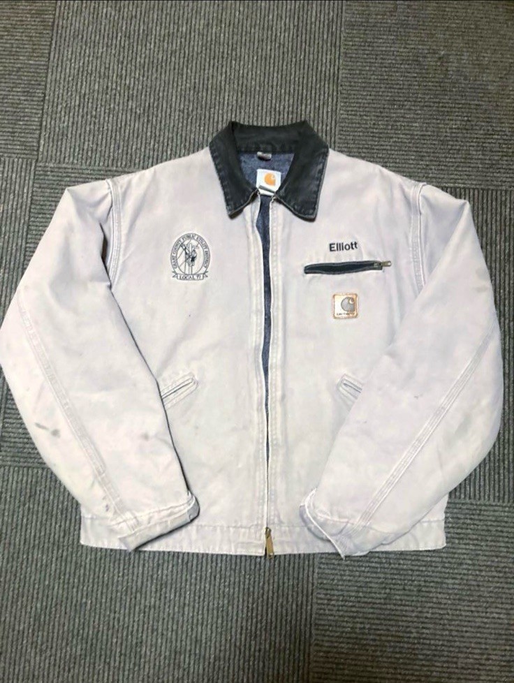 Carhartt Detroit Jacket J64CMT L Size Made in USA Used Japan