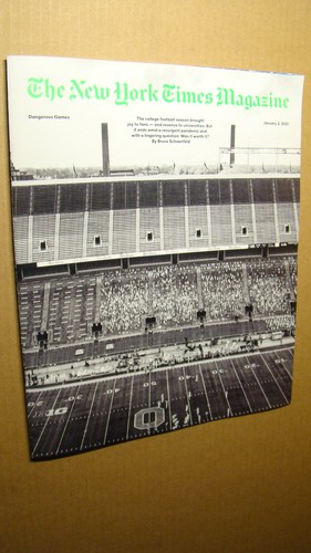 NEW YORK TIMES MAGAZINE - COLLEGE FOOTBALL PANDEMIC - TRUMP JANUARY 3 2021 - Picture 2 of 5
