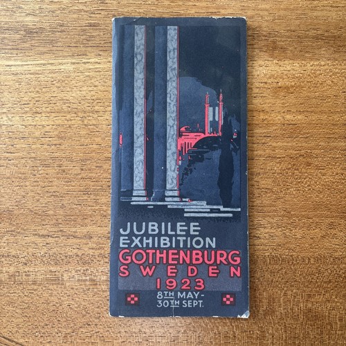 Art Deco Jubilee Exhibition Brochure Gothenburg Sweden 1923