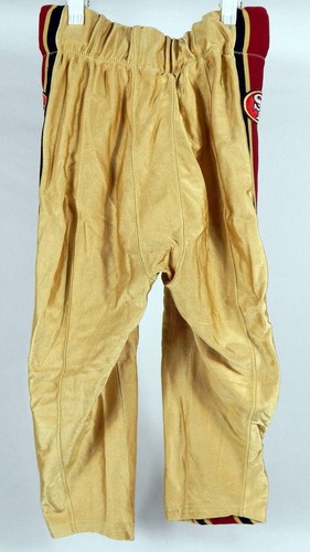 San Francisco 49ers #7 Game Used Gold Pants 32 374 - Picture 2 of 5