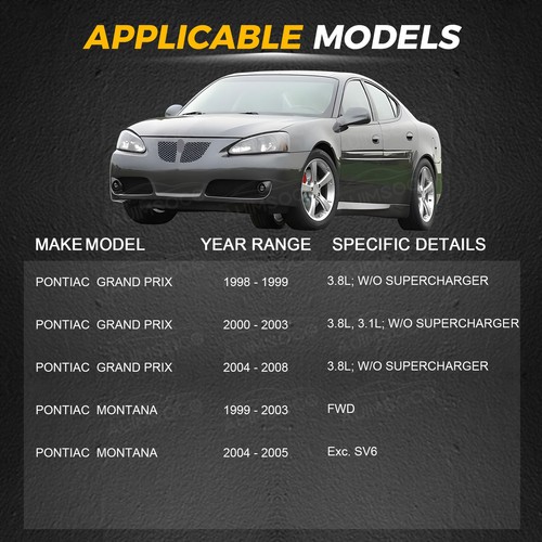 For Pontiac Grand Prix 1998 1999-2008 Complete 2x Front CV Axles Shafts Assembly - Foto 2 di 22